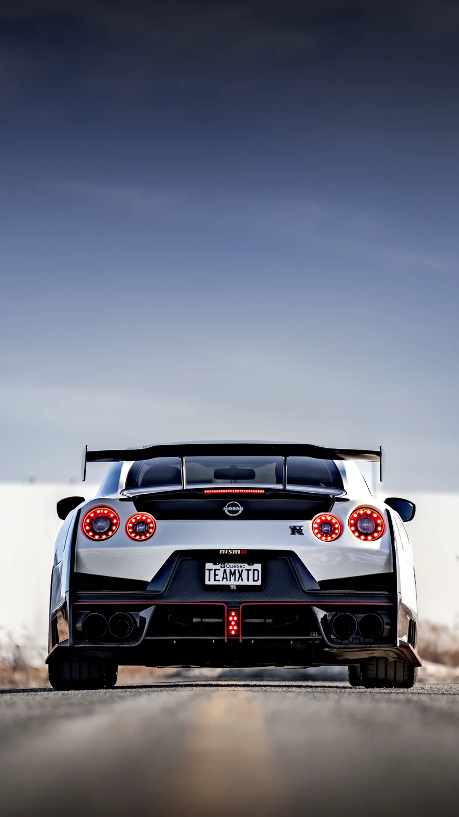 Nissan GT-R Nismo blanche Xtreme Dip, vue arrière